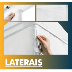 Lateral c/ Janela para Tenda PopUp - Vários Tamanhos e Cores